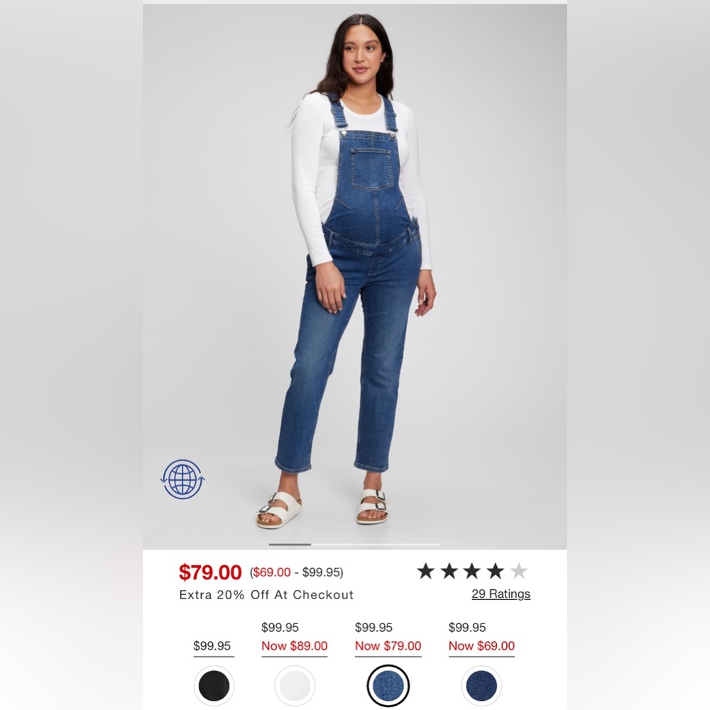 Gap maternity overalls-medium